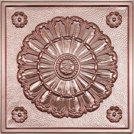 Ceilume Medallion 2ft x 2ft Copper Ceiling Tile V1-MDLION-22CBR
